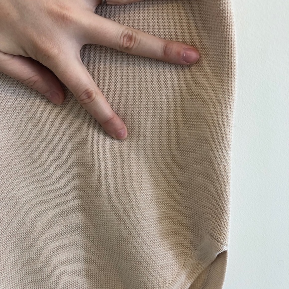 Madewell Short Sleeve Sweater Tie Back Small Pink - Picture 5 of 5